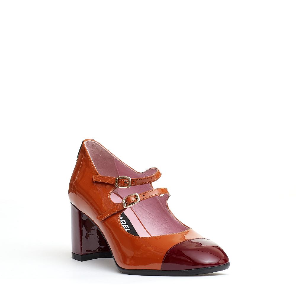 Sorelle Perego pump cinurine camel e bordeaux Prezzo Ridotto