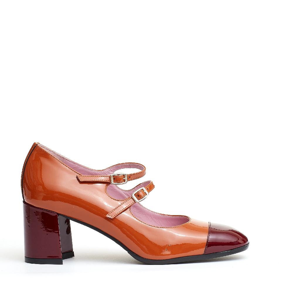 Sorelle Perego pump cinurine camel e bordeaux Prezzo Ridotto