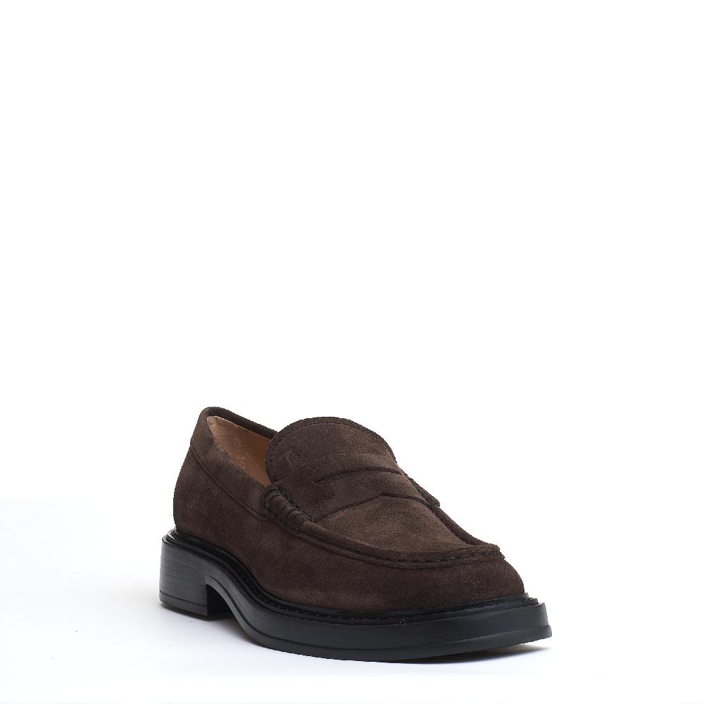 Sorelle Perego mocassino fondo grosso camoscio marrone Sottocosto