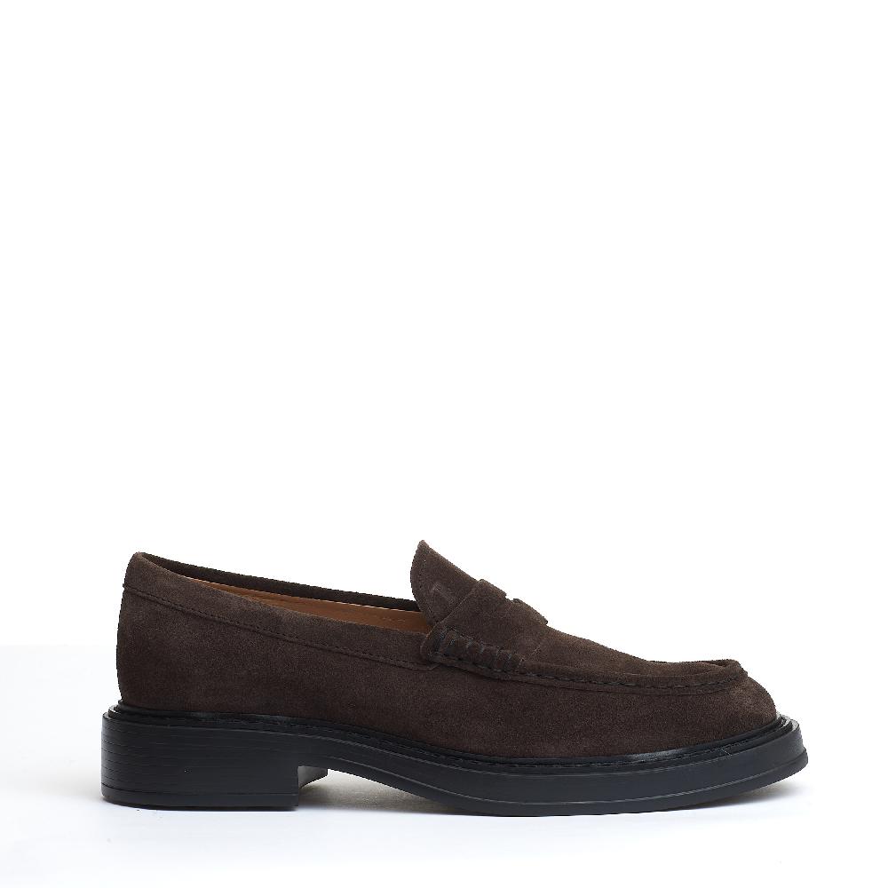 Sorelle Perego mocassino fondo grosso camoscio marrone Sottocosto
