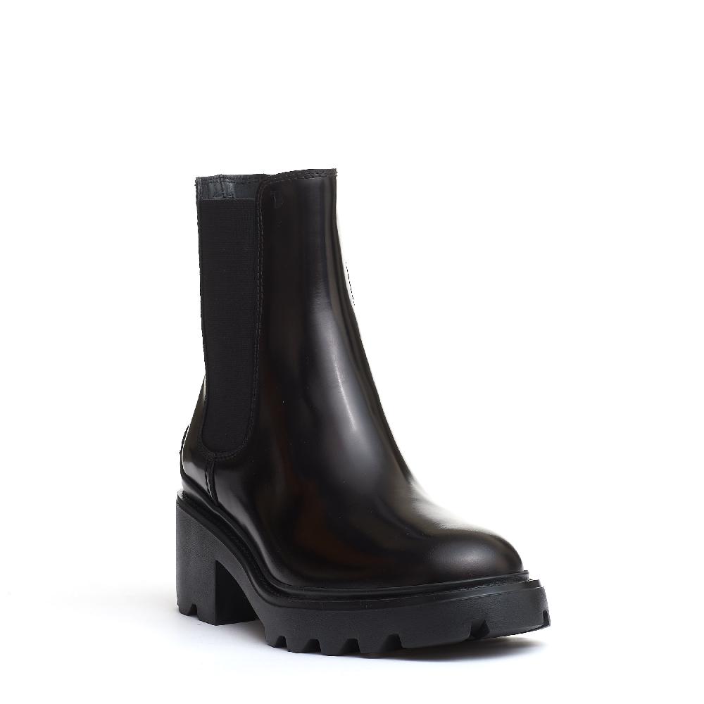 Sorelle Perego stivaletto pelle nero carroarmato 60 mm Outlet