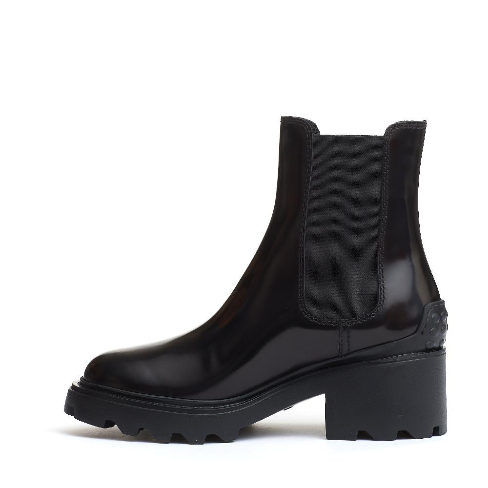 Sorelle Perego stivaletto pelle nero carroarmato 60 mm Outlet