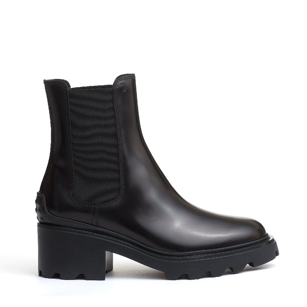 Sorelle Perego stivaletto pelle nero carroarmato 60 mm Outlet