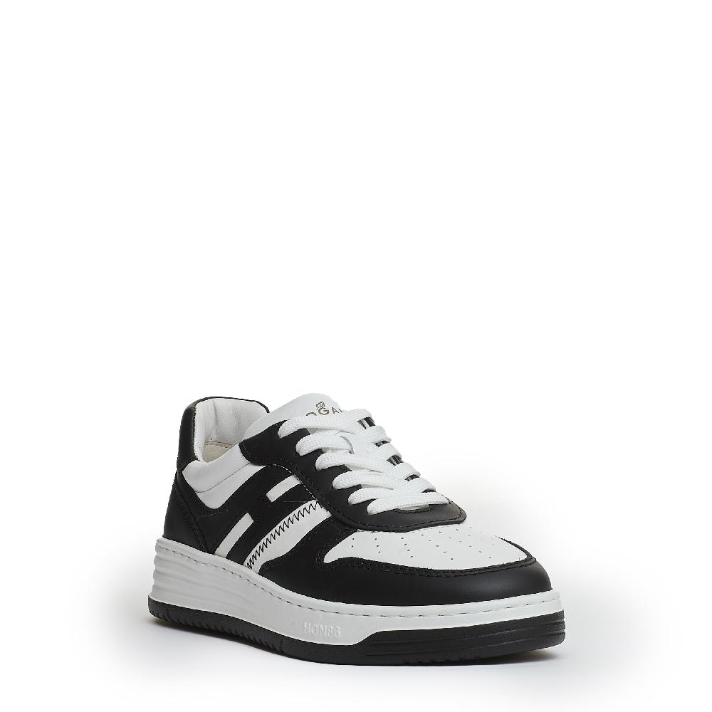 Sorelle Perego basket pelle bianco nero In Saldo