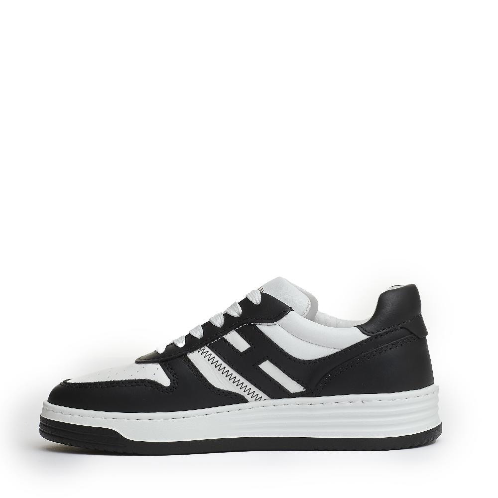 Sorelle Perego basket pelle bianco nero In Saldo