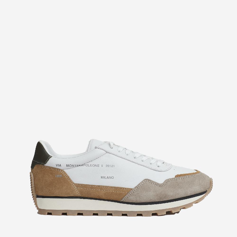 Sorelle Perego running 86er camoscio pelle bianco beige Promozione Limitata