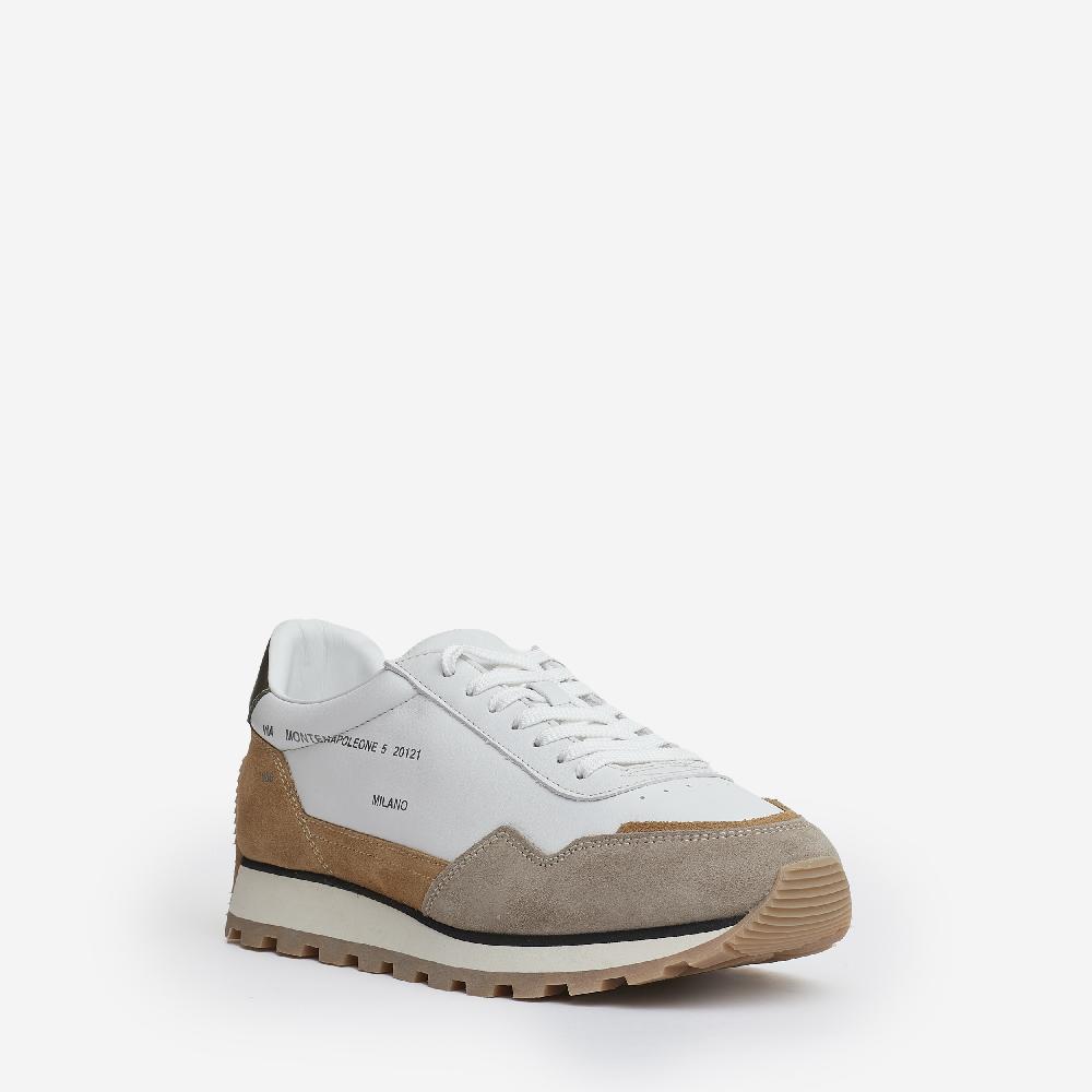 Sorelle Perego running 86er camoscio pelle bianco beige Promozione Limitata