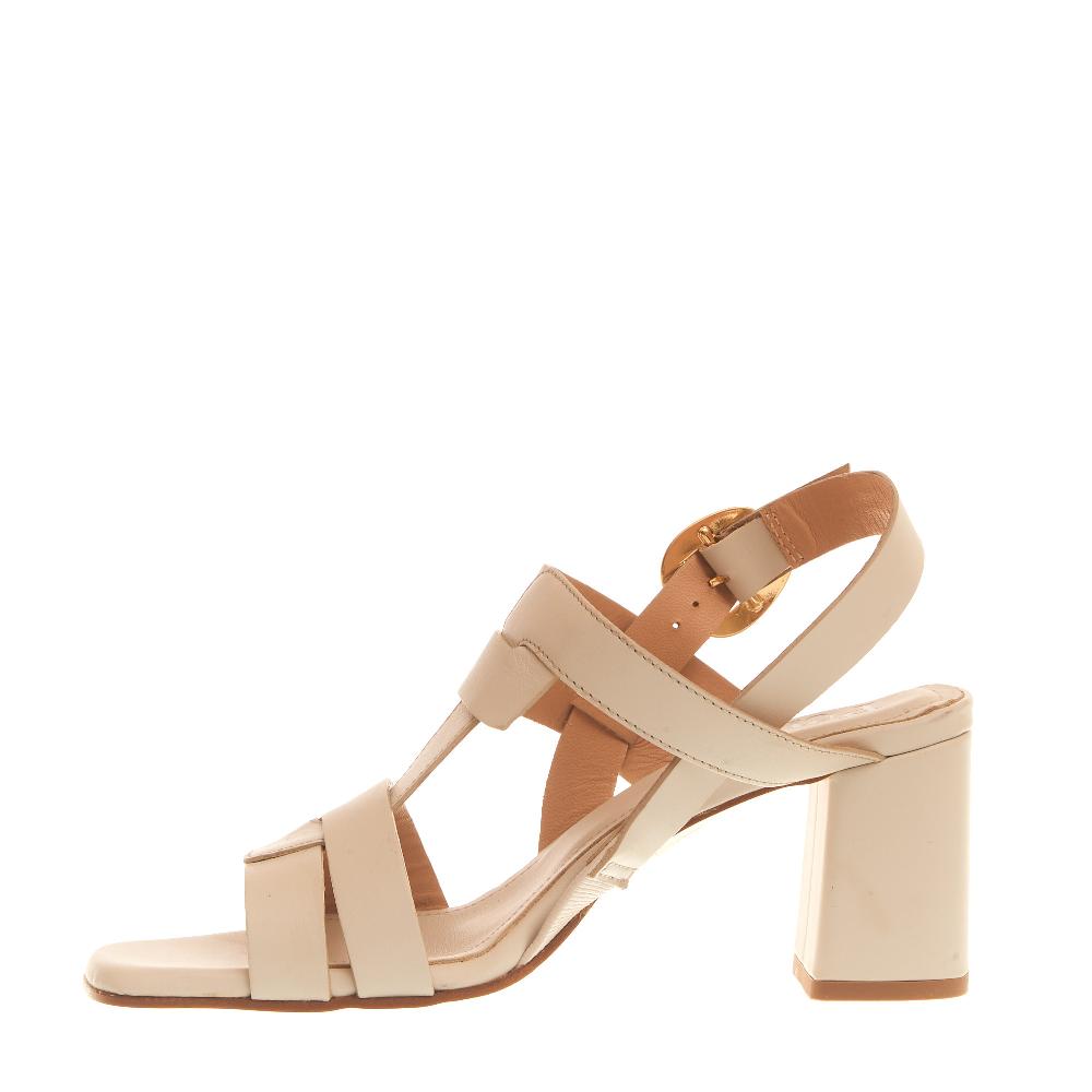 Sorelle Perego sandalo tacco 70 mm latte Convenienza