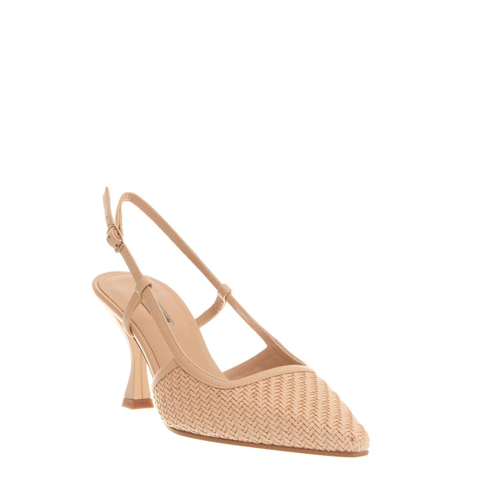 Sorelle Perego slingback intreccio beige Sconto