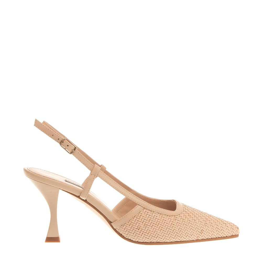 Sorelle Perego slingback intreccio beige Sconto