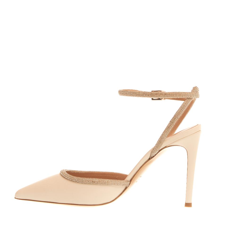 Sorelle Perego slingback nappa avorio strass tacco 90 mm I Più Venduti