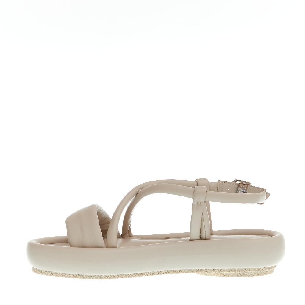 Sorelle Perego sandalo zeppa bassa pelle beige Acquista Ora