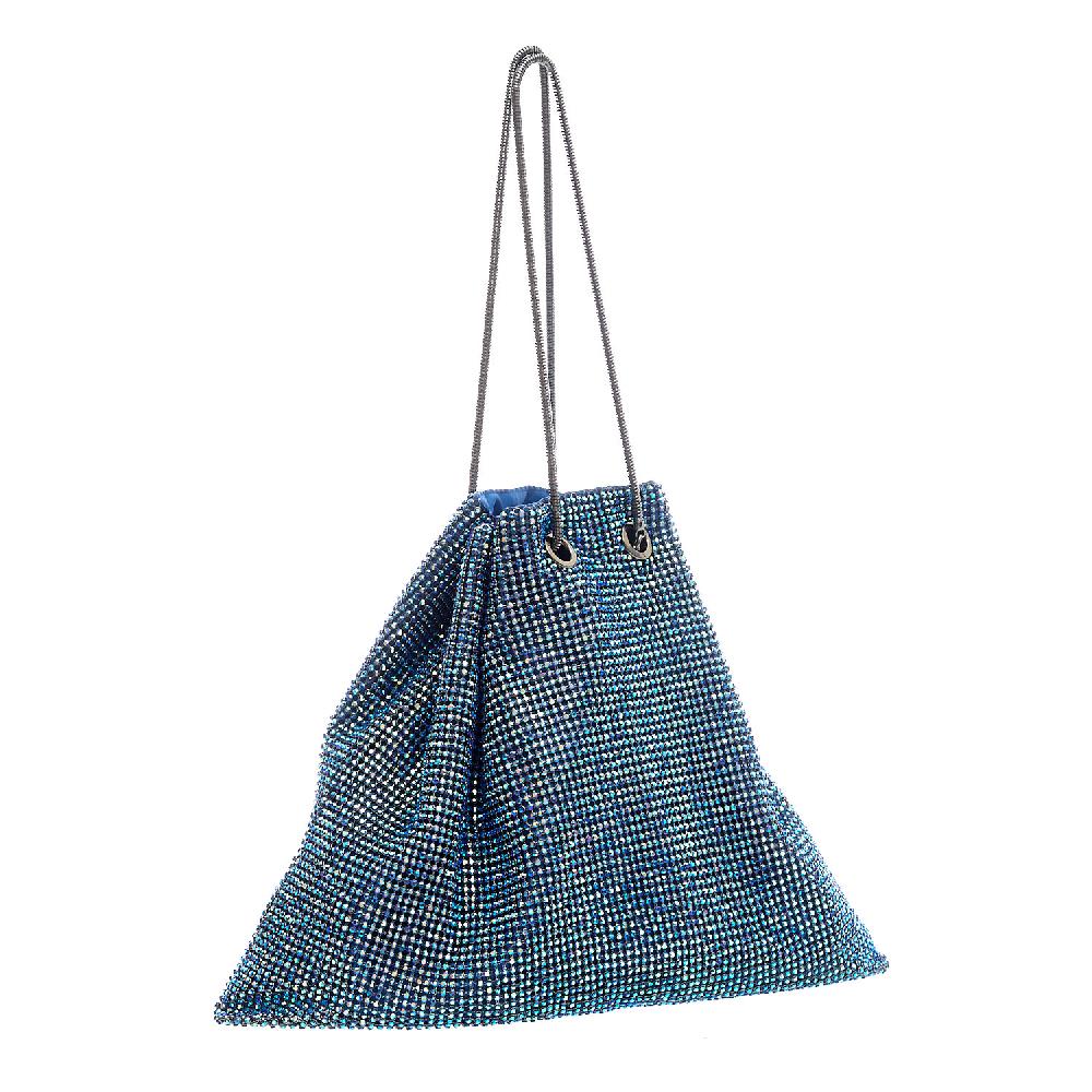 Sorelle Perego borsa a sacchetto strass pavone Consegna Veloce