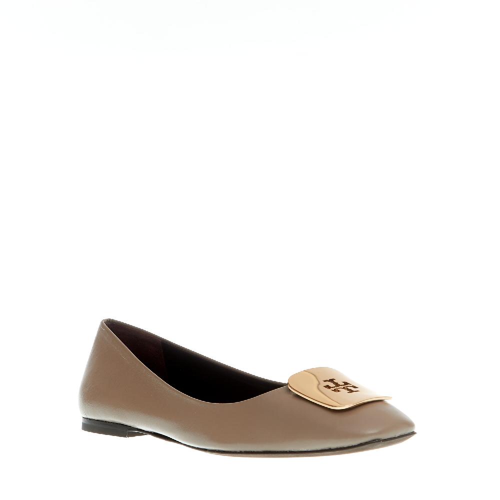 Sorelle Perego ballerina pelle fango logo oro Shopping Online