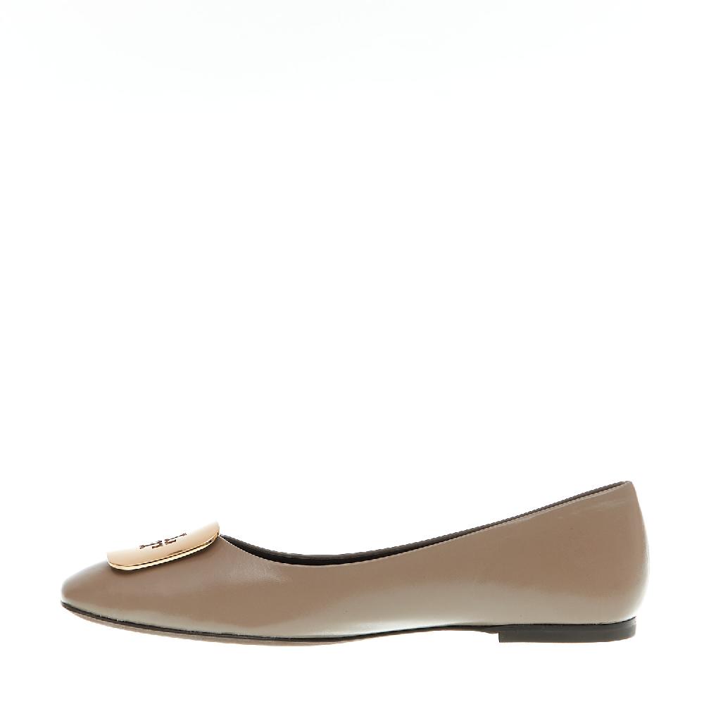 Sorelle Perego ballerina pelle fango logo oro Shopping Online