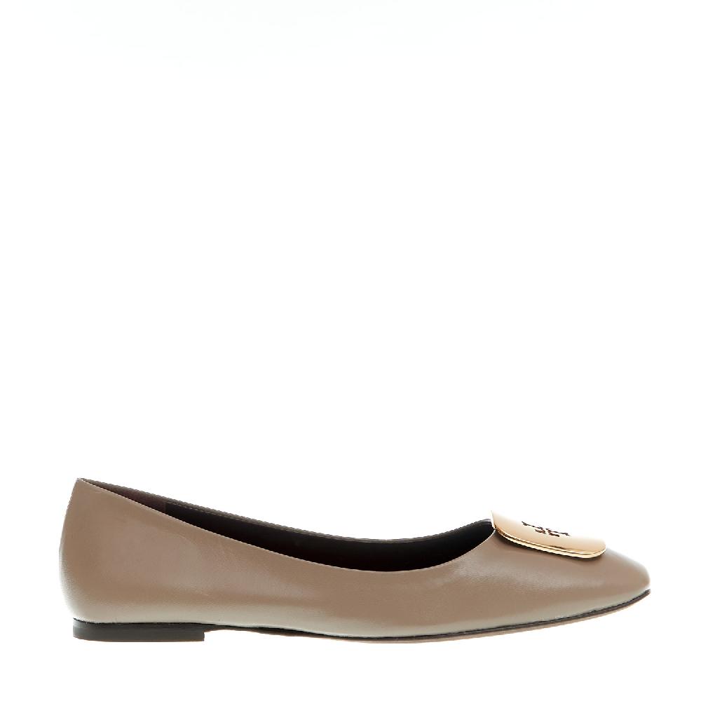 Sorelle Perego ballerina pelle fango logo oro Shopping Online