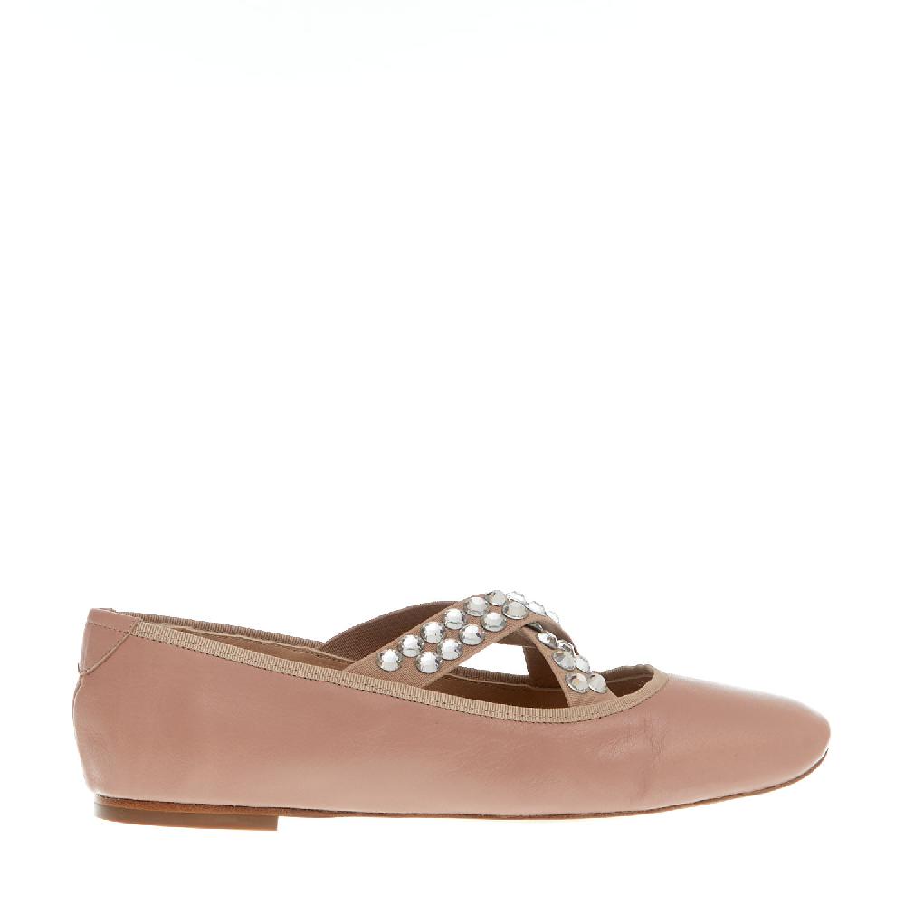 Sorelle Perego ballerina rosa incrocio strass Convenienza
