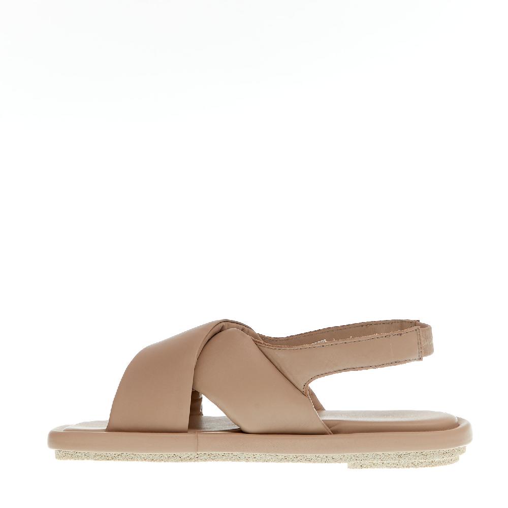 Sorelle Perego sandalo incrocio pelle nude Presa
