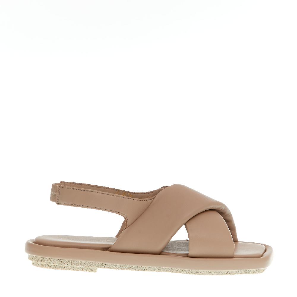 Sorelle Perego sandalo incrocio pelle nude Presa