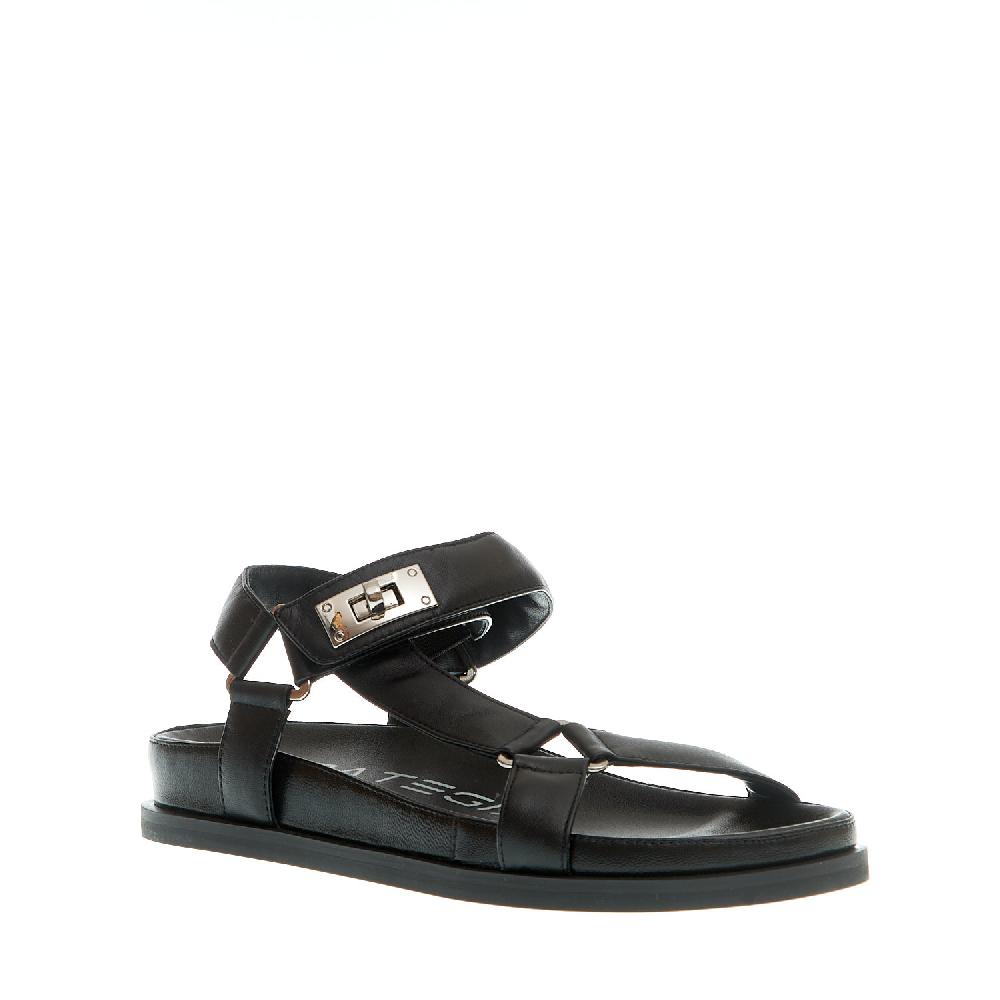 Sorelle Perego sandalo anatomico nero fibbie Economico