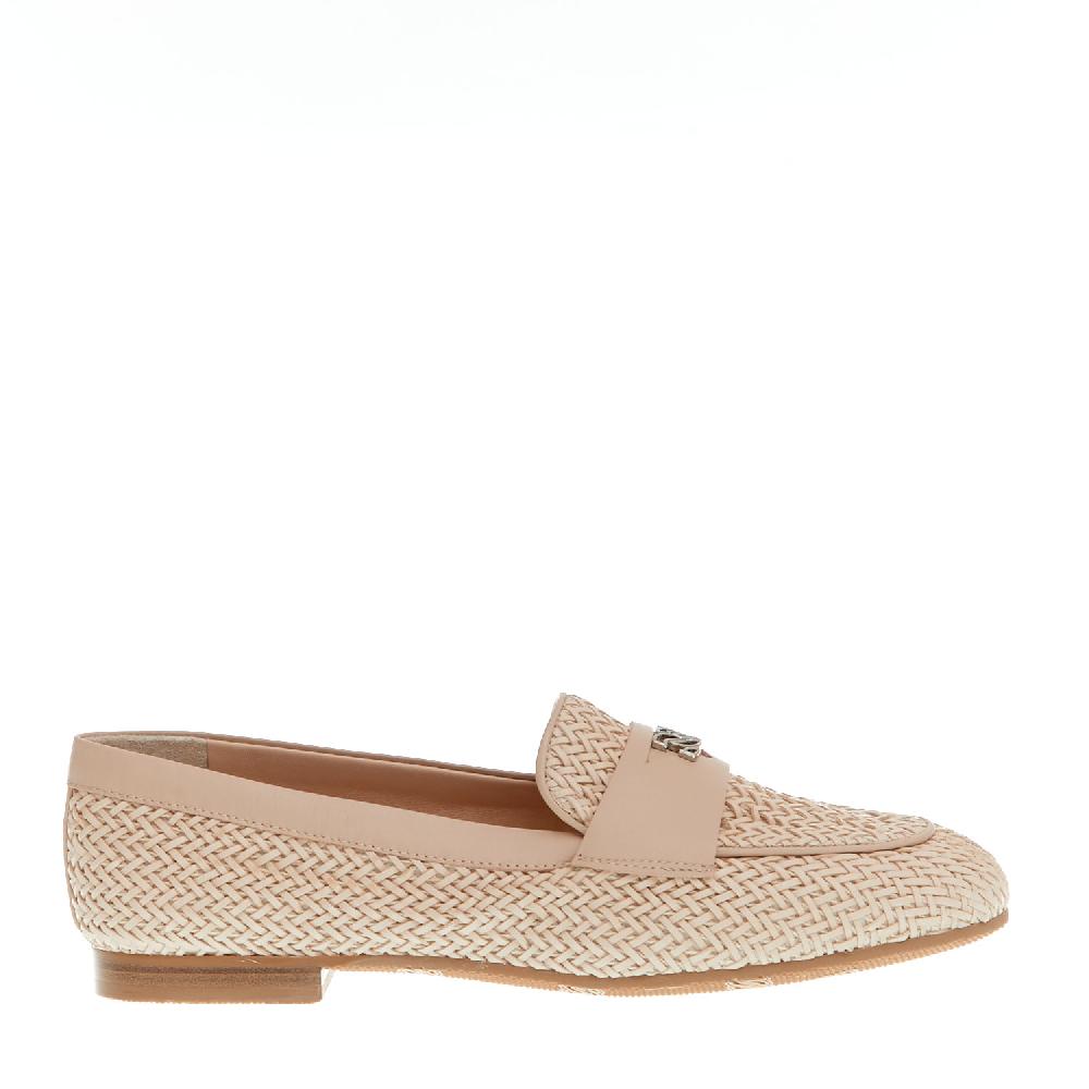 Sorelle Perego mocassino intreccio nude Outlet