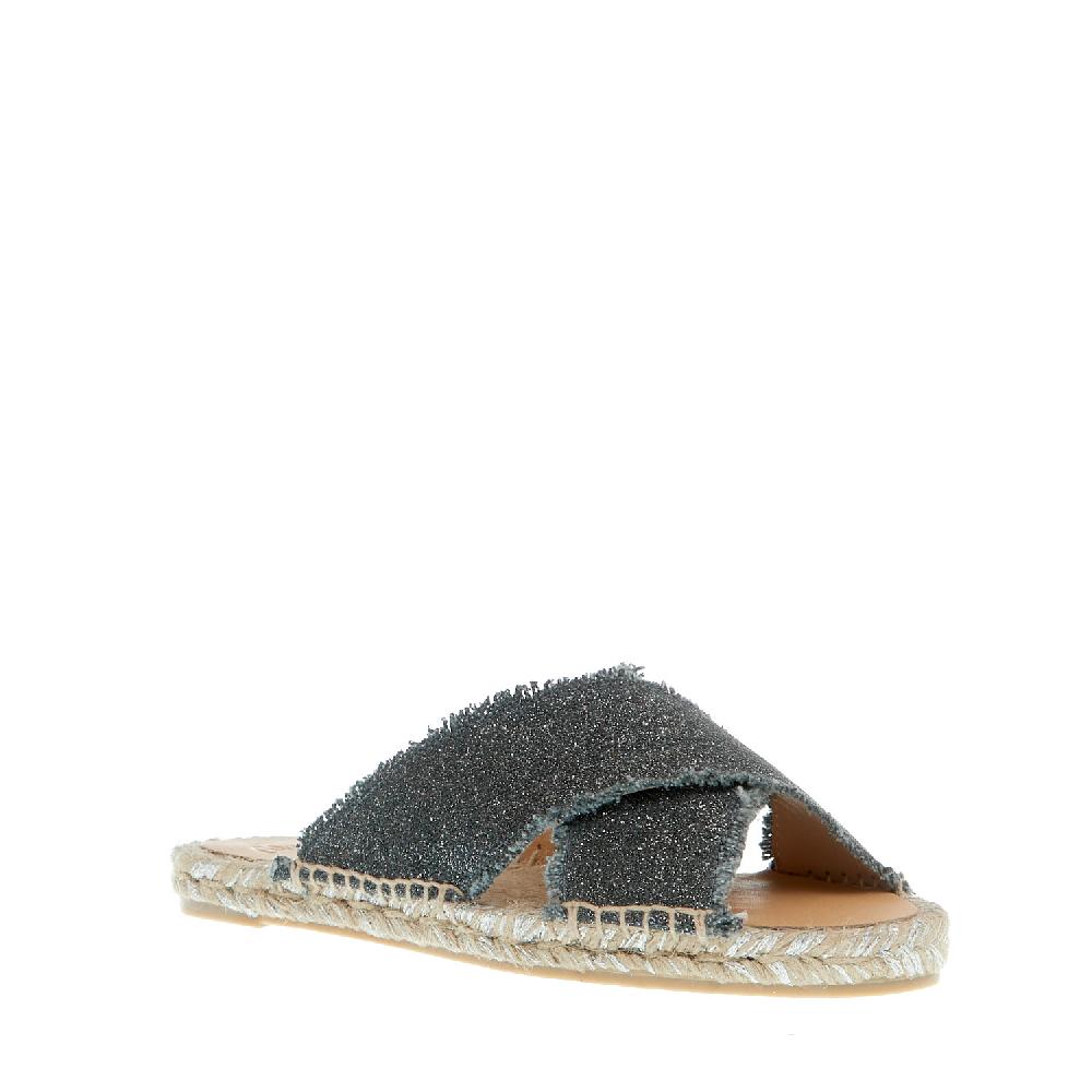 Sorelle Perego ciabatta incrocio tessuto grigio Hotsell