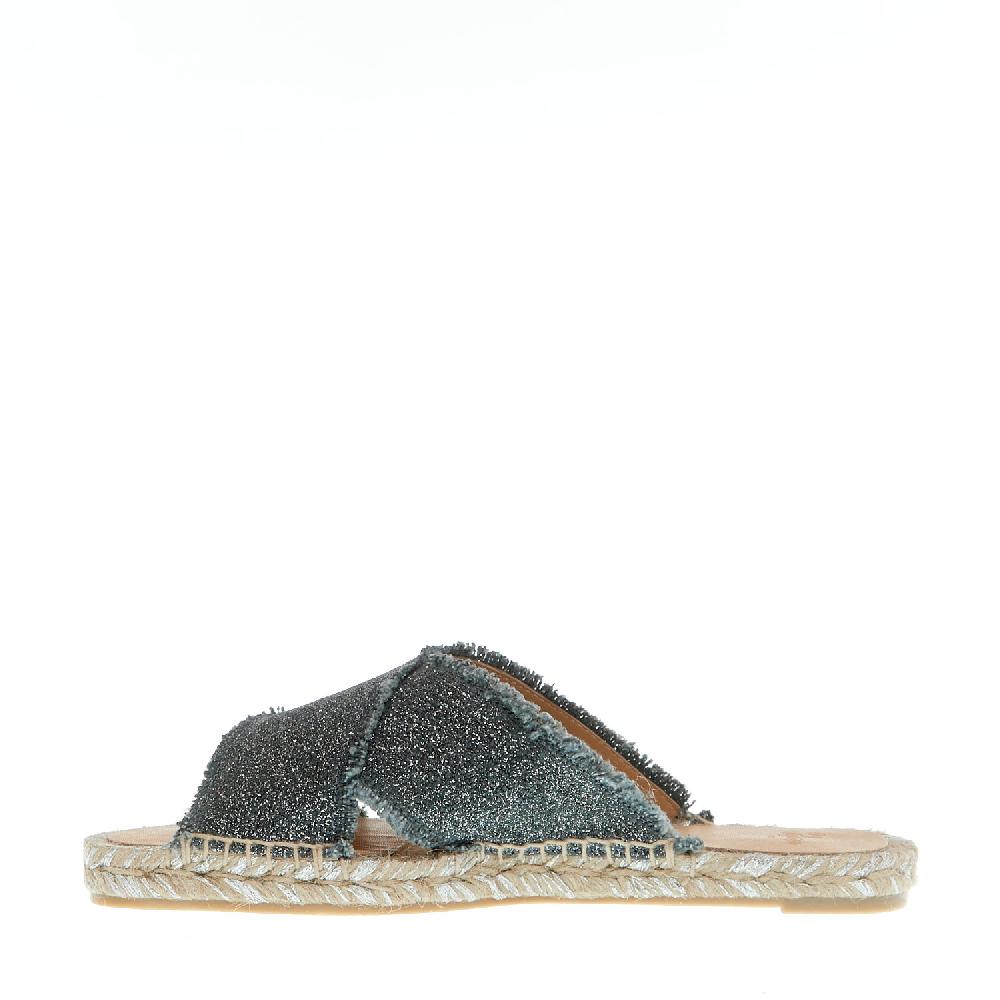 Sorelle Perego ciabatta incrocio tessuto grigio Hotsell