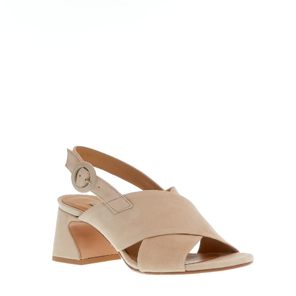 Sorelle Perego sandalo incrocio camoscio beige Negozio