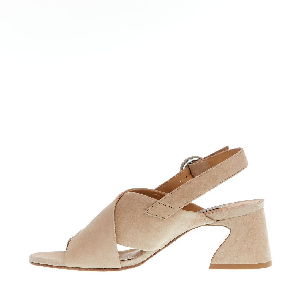 Sorelle Perego sandalo incrocio camoscio beige Negozio