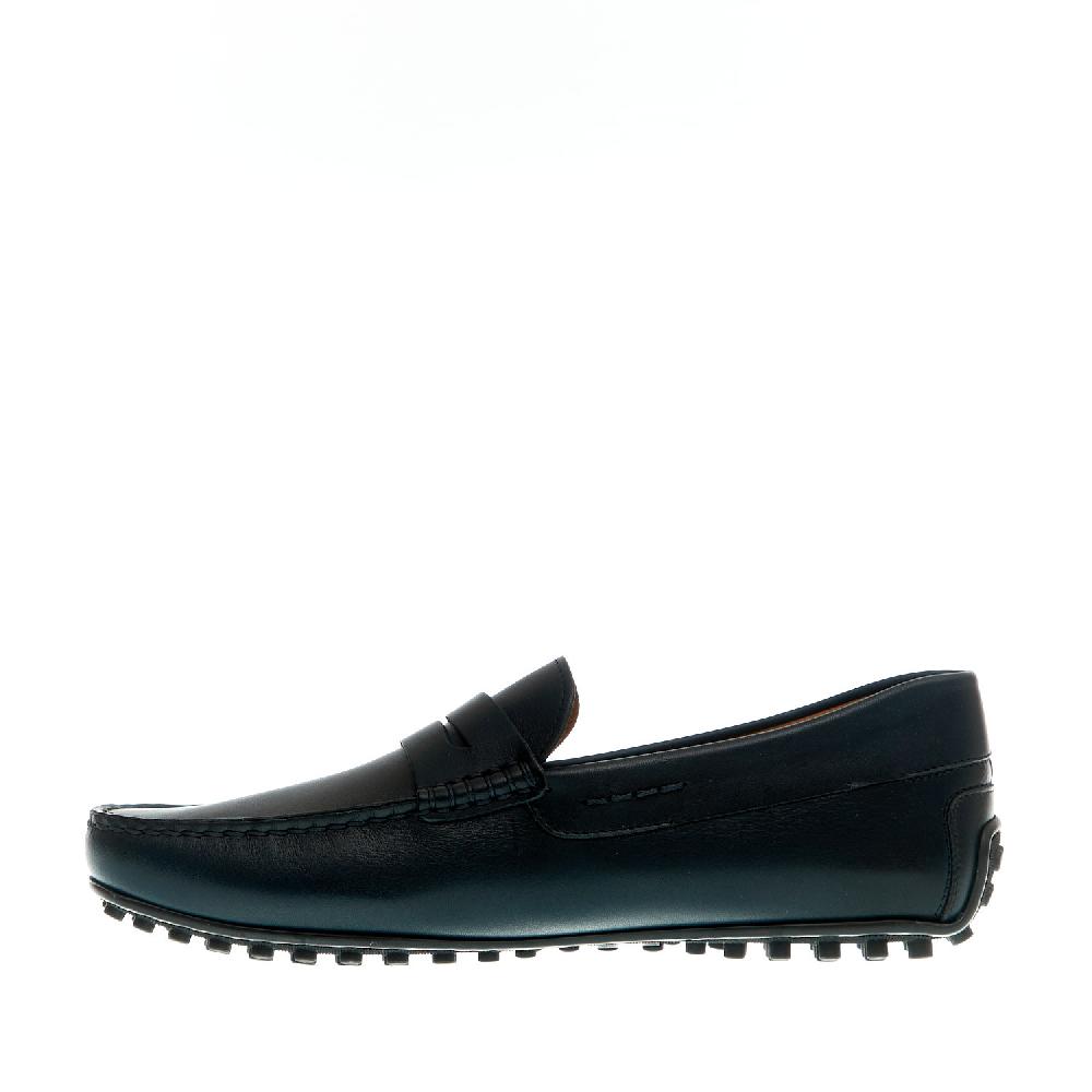 Sorelle Perego mocassino driver pelle blu In Saldo