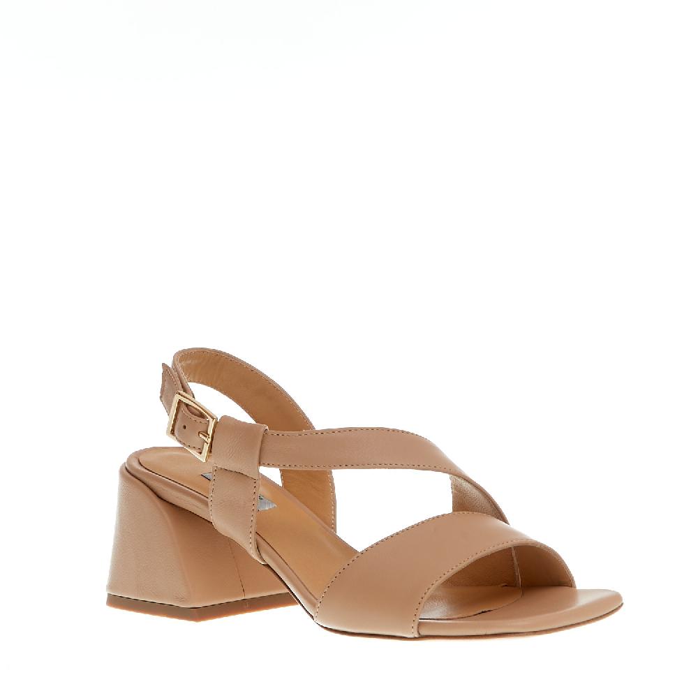 Sorelle Perego sandalo pelle beige tacco 60 Moda