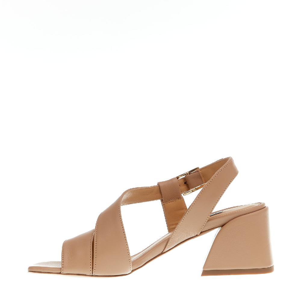 Sorelle Perego sandalo pelle beige tacco 60 Moda