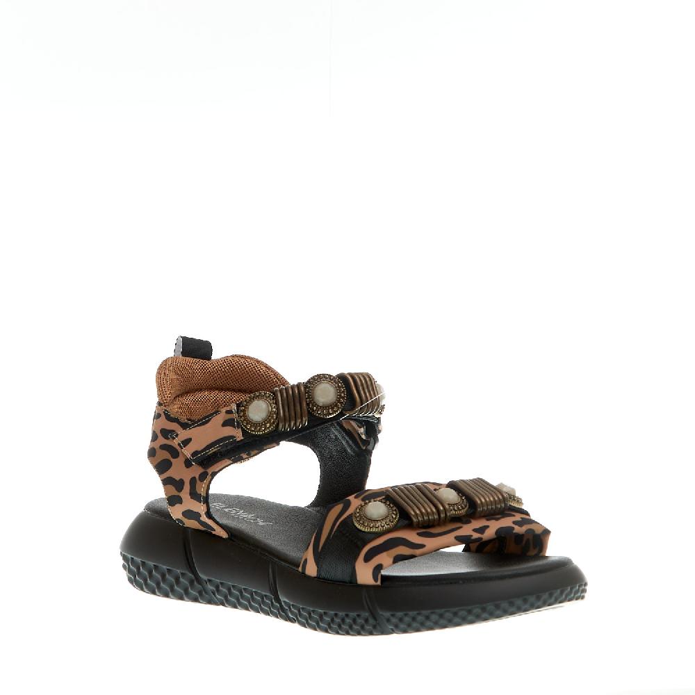 Sorelle Perego sandalo sportivo anatomico leopardo Qualità Garantita
