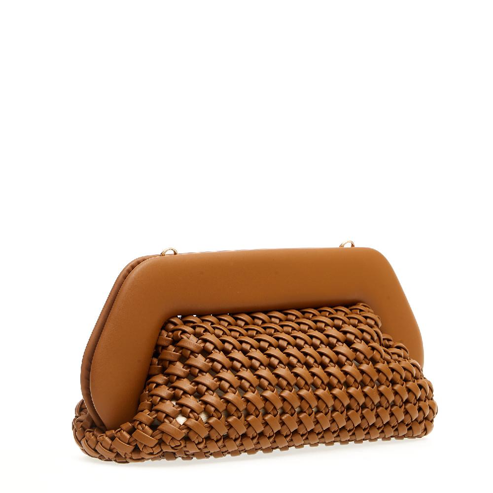 Sorelle Perego Clutch grande pelle intrecciata cuoio Convenienza