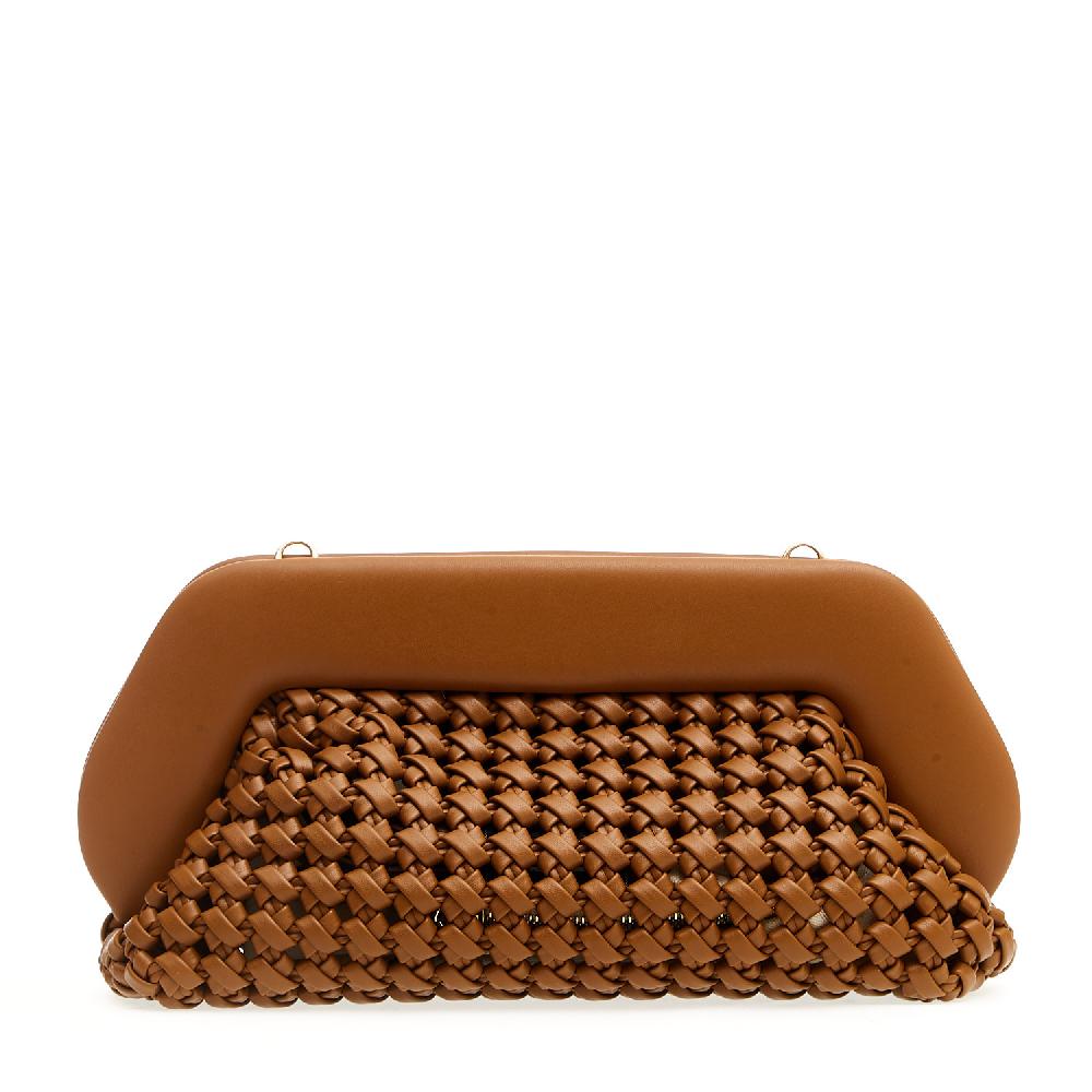 Sorelle Perego Clutch grande pelle intrecciata cuoio Convenienza