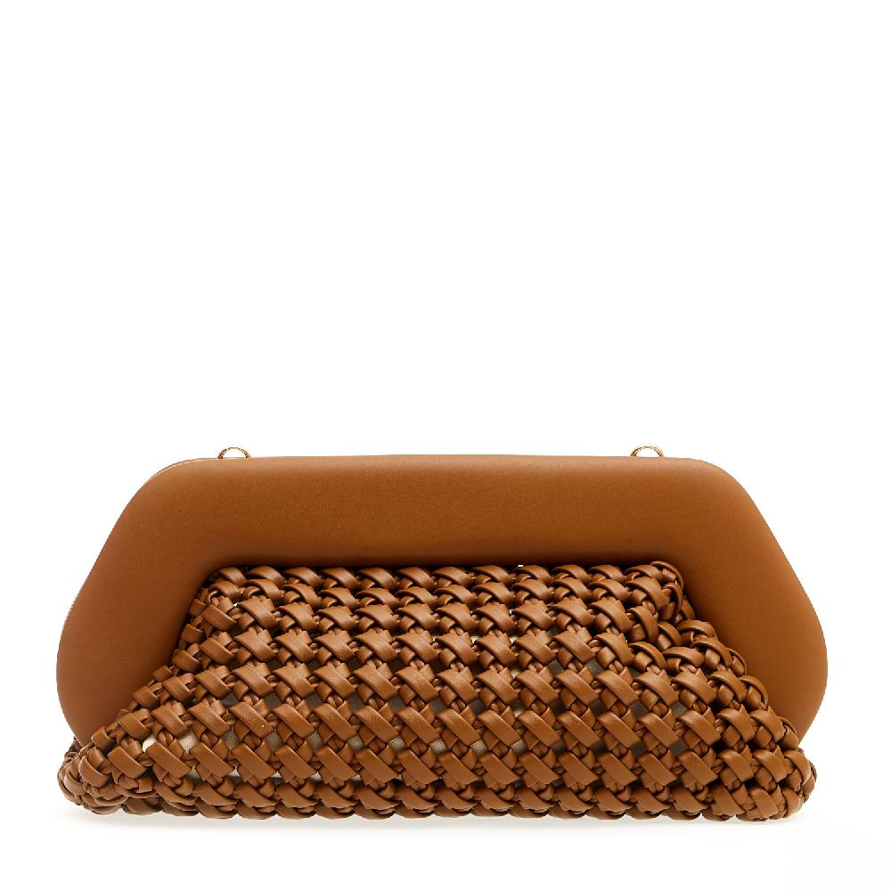 Sorelle Perego Clutch grande pelle intrecciata cuoio Convenienza