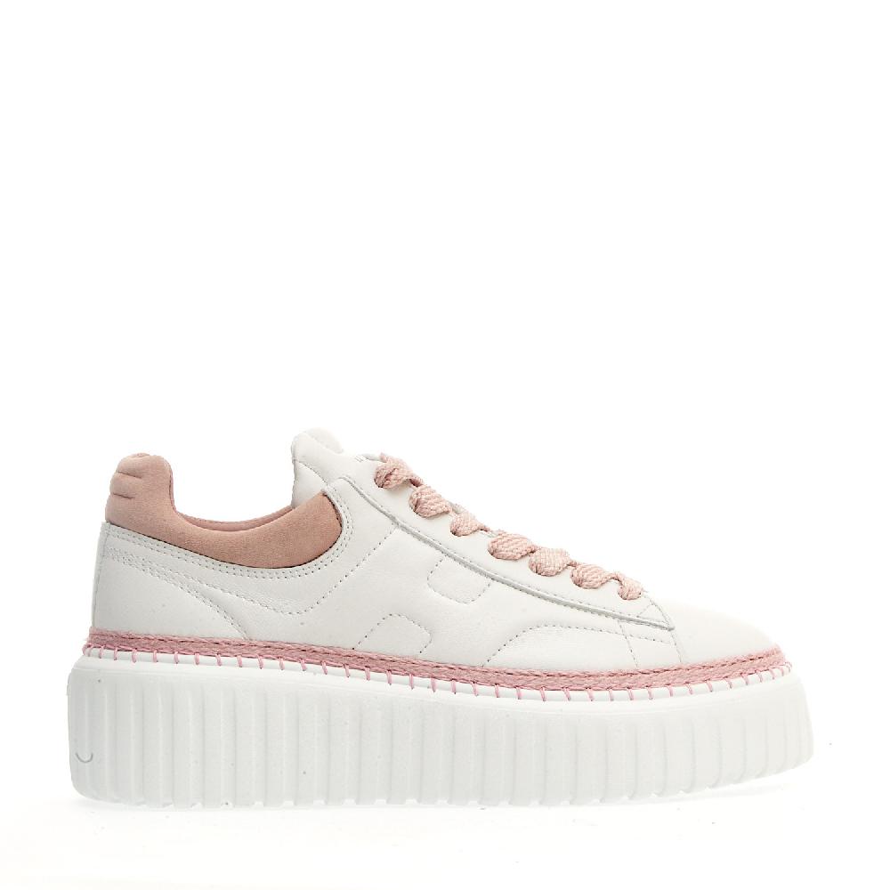 Sorelle Perego h stripe bianca e rosa