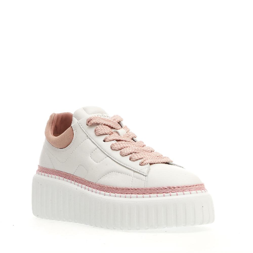 Sorelle Perego h stripe bianca e rosa In Saldo