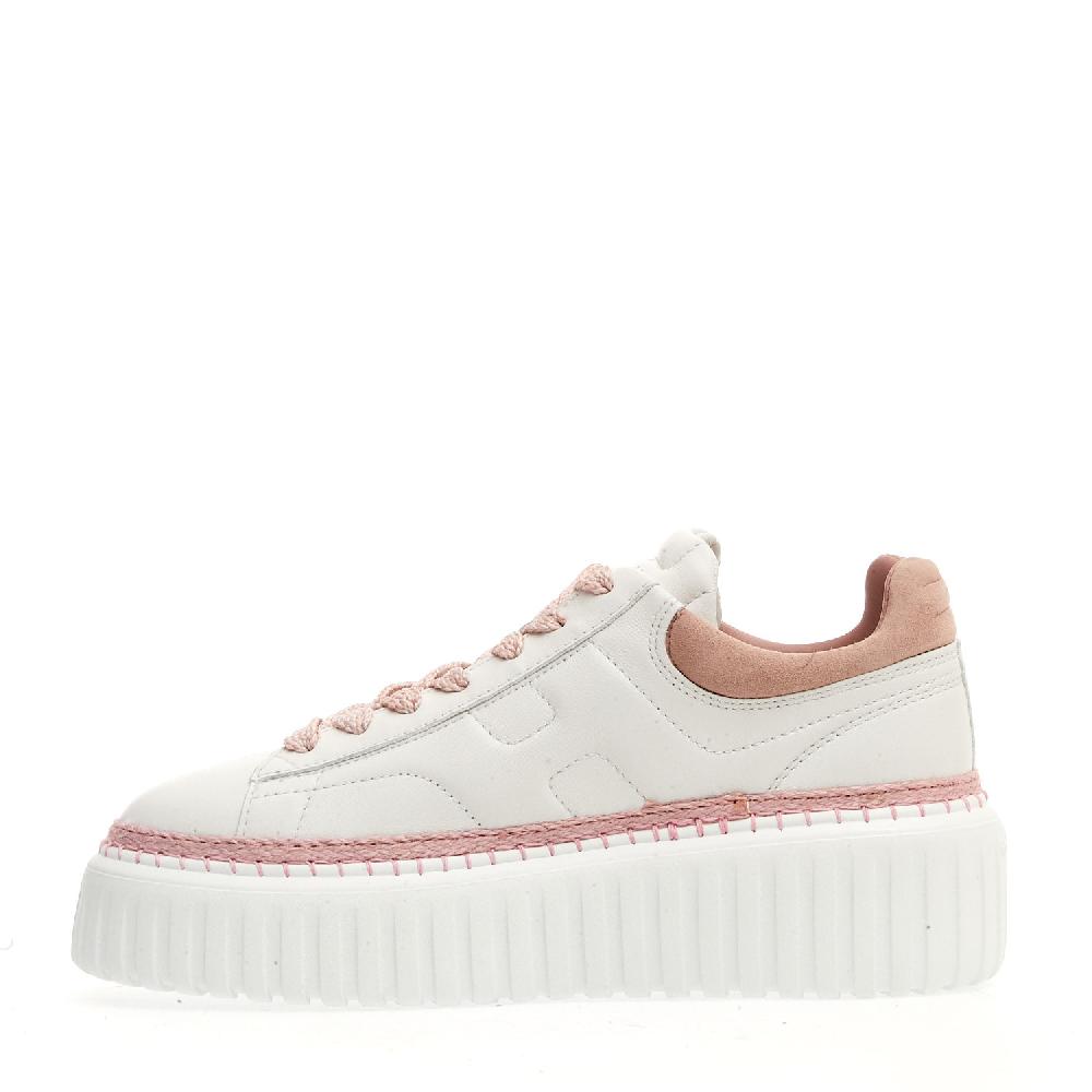 Sorelle Perego h stripe bianca e rosa In Saldo