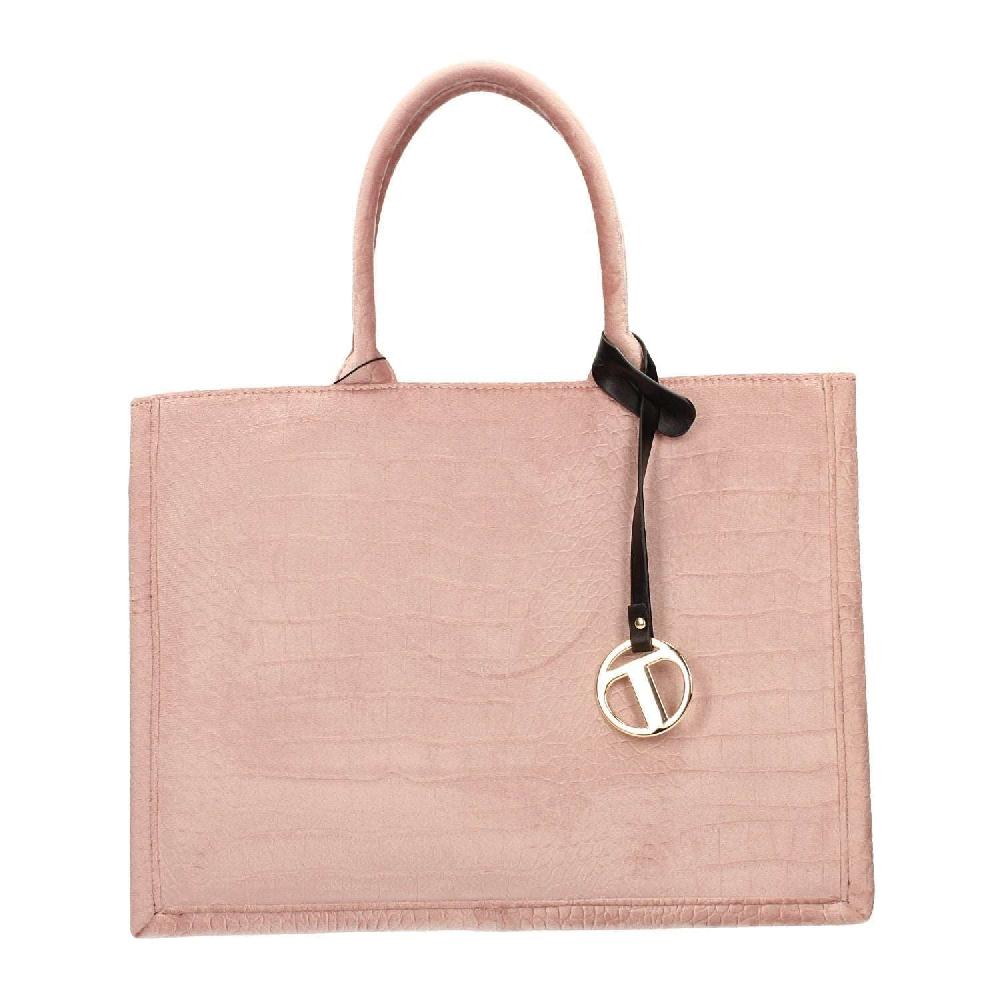 Tata Italia Borsa pied-de-poule beige e marrone In Linea
