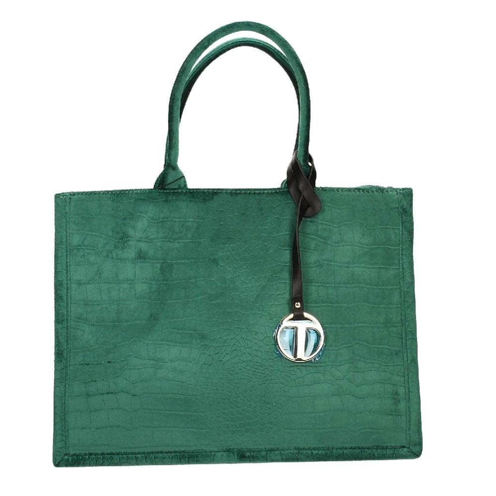 Tata Italia Borsa pied-de-poule beige e marrone In Linea