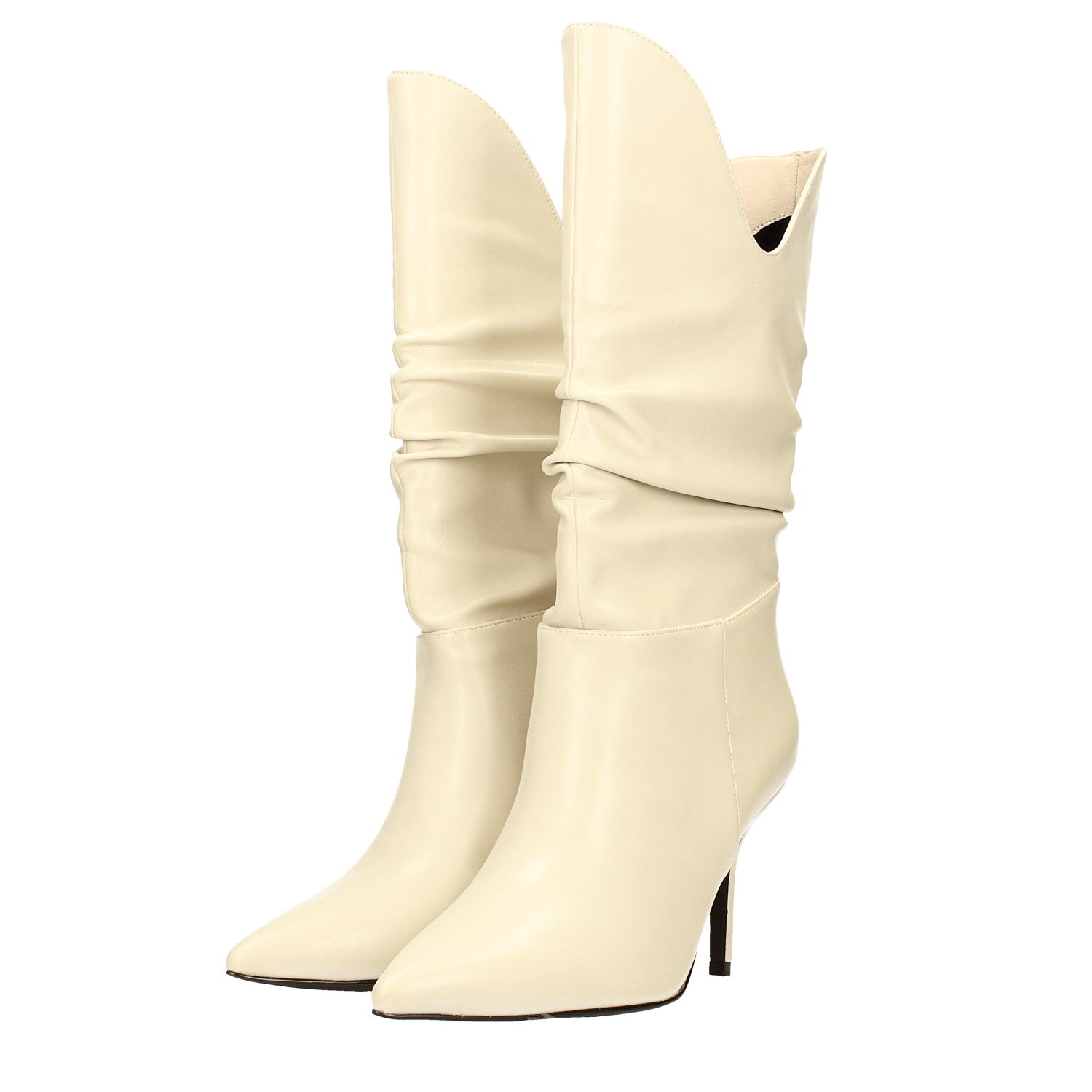 Tata Italia Stivali morbidi avorio. Tacco a spillo alto 9cm Shopping Online
