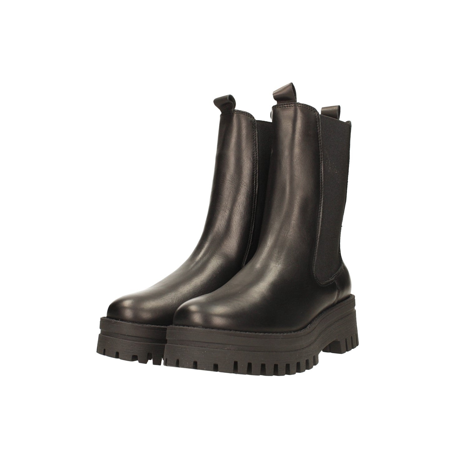 Tata Italia Stivaletti in vera pelle con suola dentellata. Tacco alto 4.5cm Vendita Calda