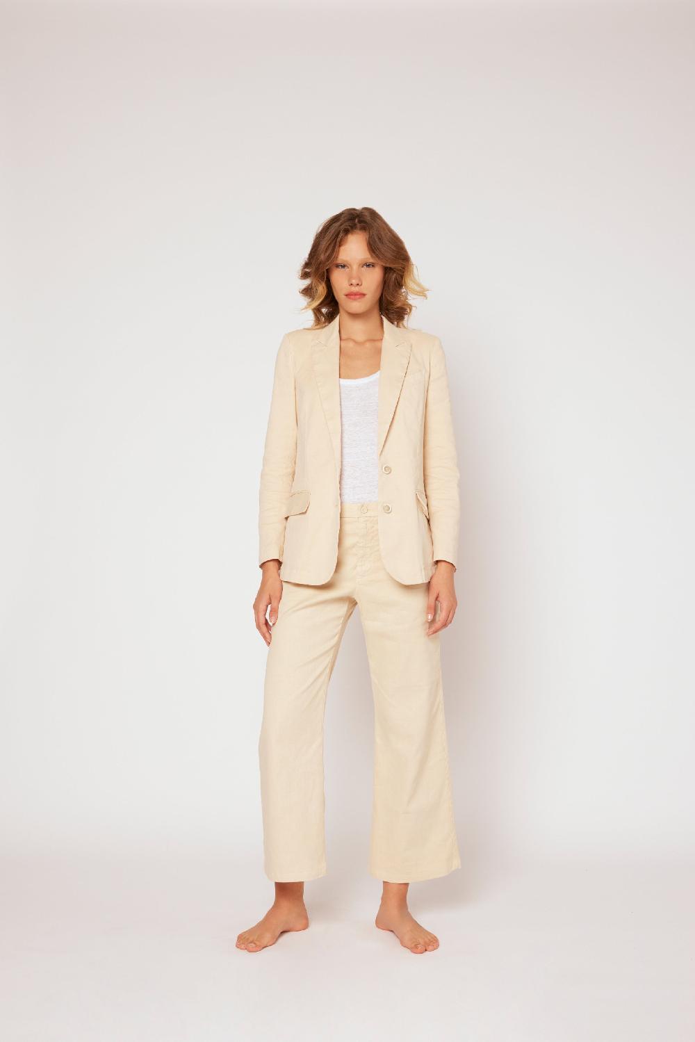 120% Lino Two buttons linen jacket Novità