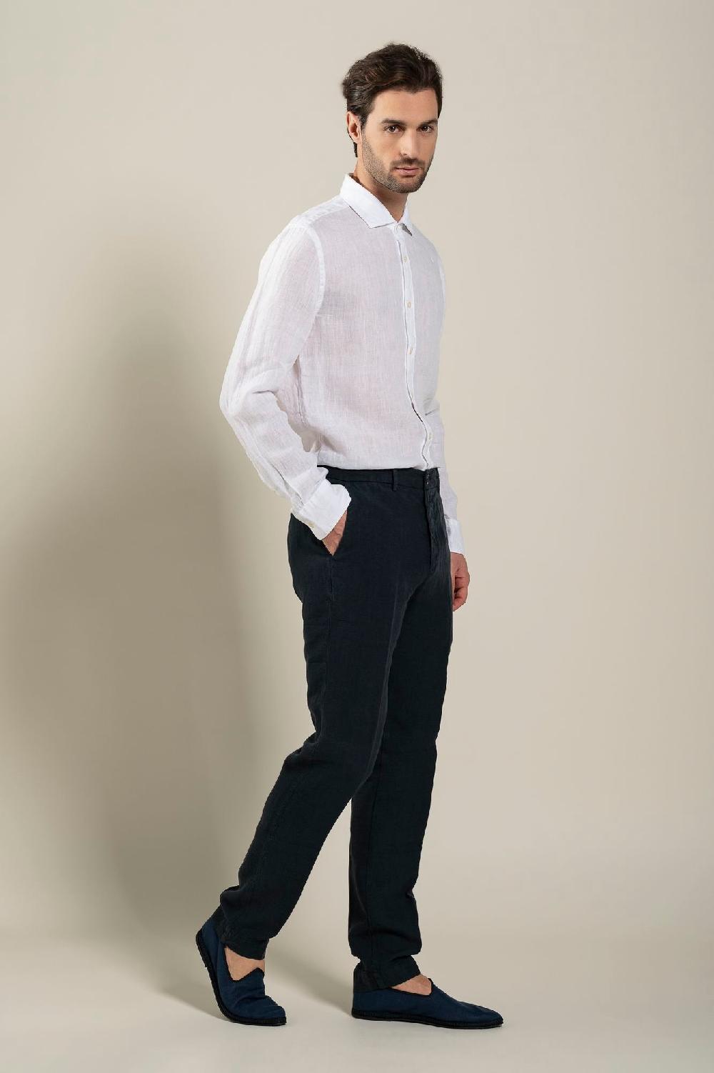 120% Lino Man Chino Pant Italia