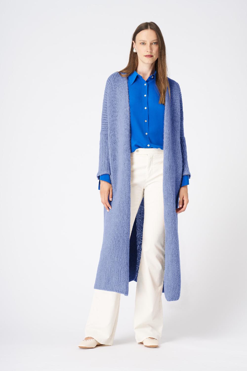120% Lino Cashmere Blend Duster Affare Del Giorno