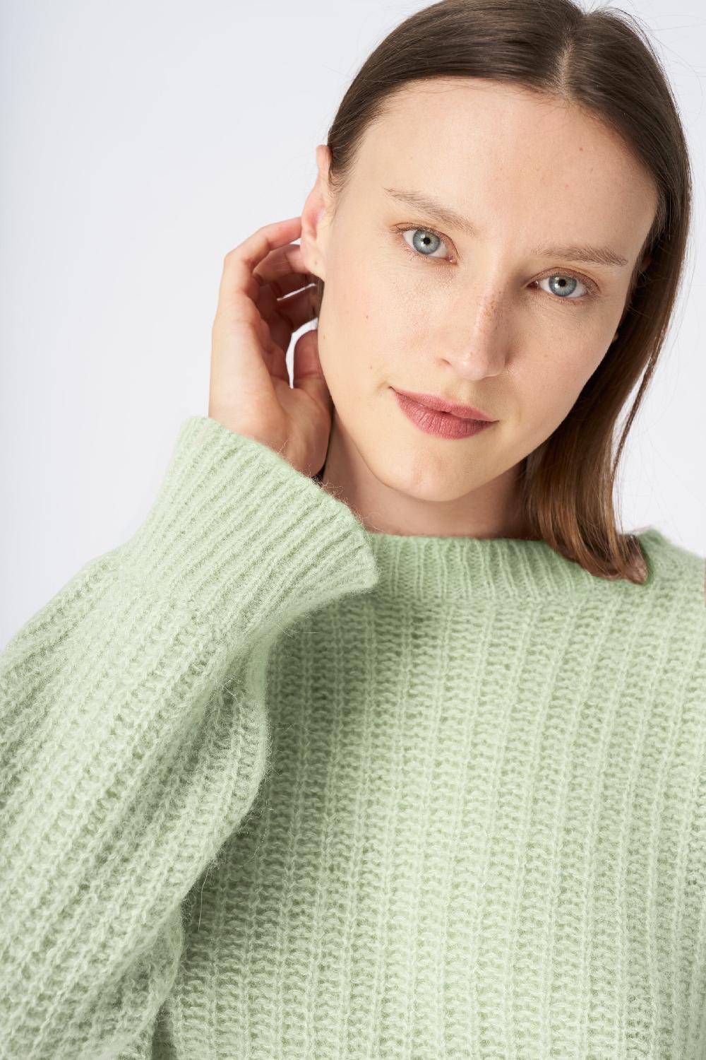 120% Lino Ribbed Cashmere Blend Sweater Sottocosto