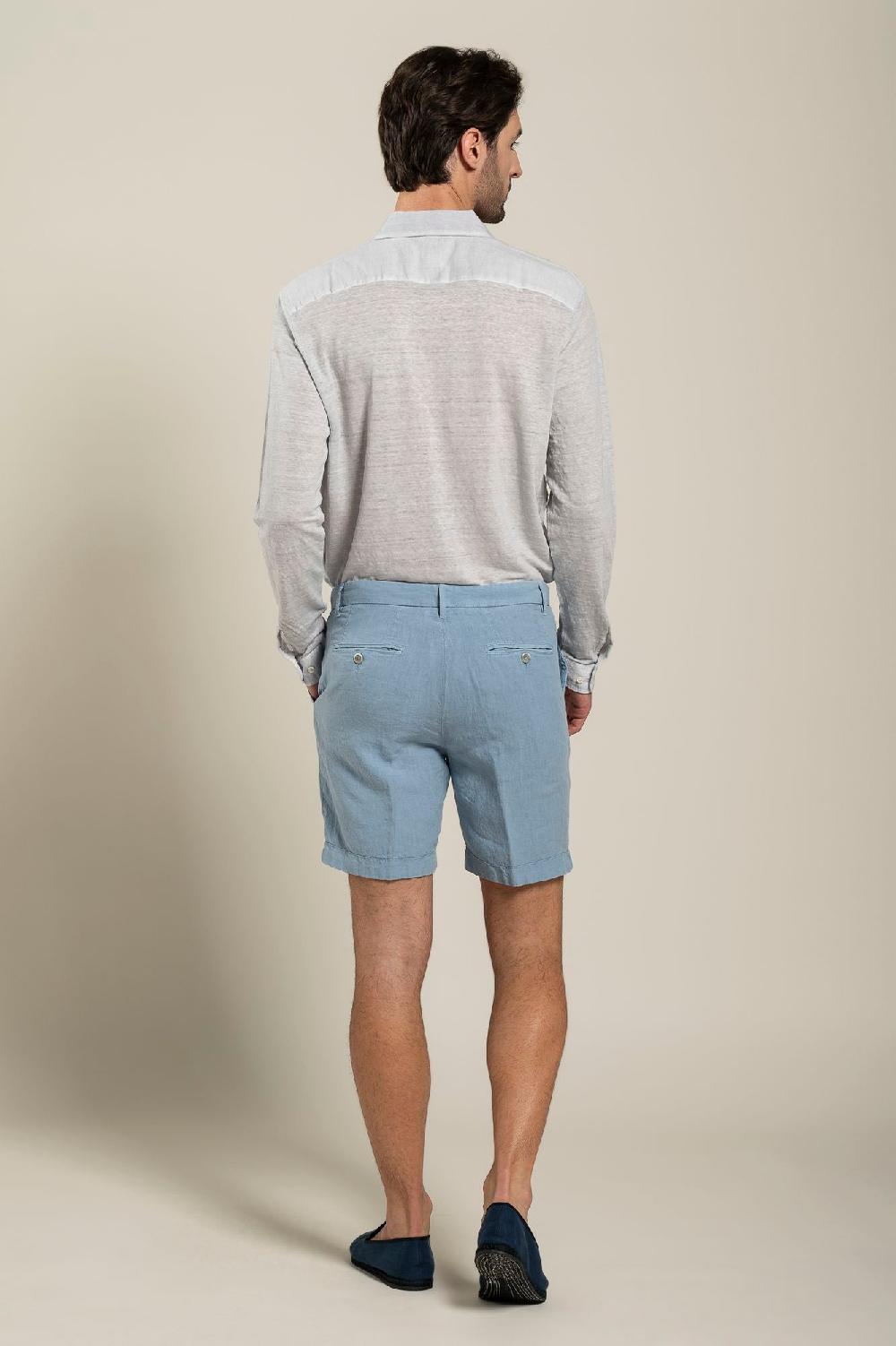 120% Lino Man Bermuda Short Economico