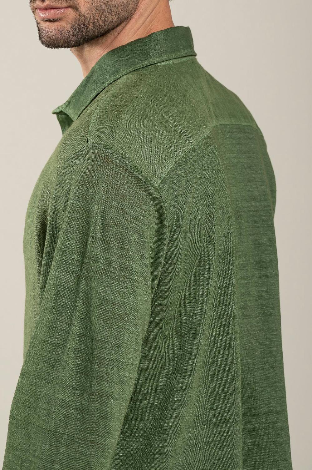 120% Lino Long Sleeve Man Shirt Online