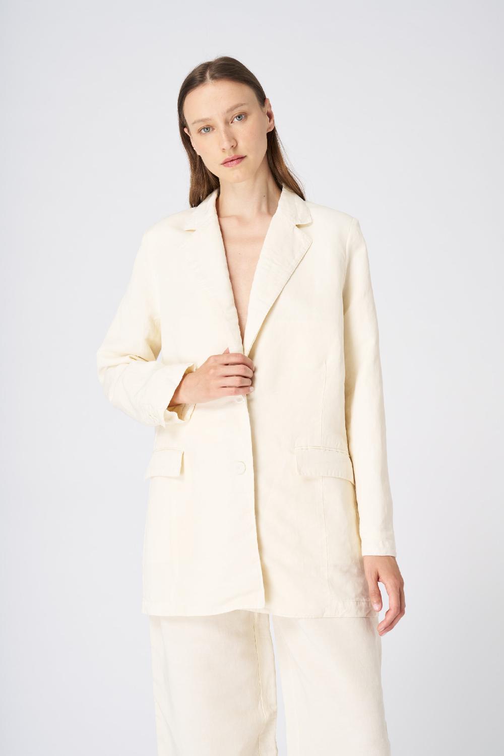 120% Lino Tailored Linen Blazer Italy
